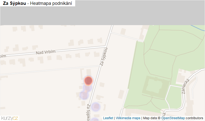 Mapa Za Sýpkou - Firmy v ulici.