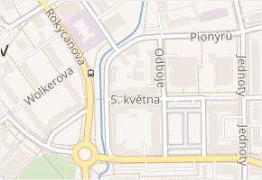 5. května v obci Sokolov - mapa ulice