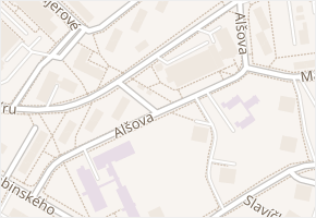 Alšova v obci Sokolov - mapa ulice