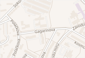 Gagarinova v obci Sokolov - mapa ulice