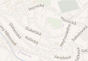 Halasova v obci Sokolov - mapa ulice
