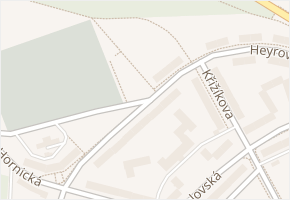 Heyrovského v obci Sokolov - mapa ulice