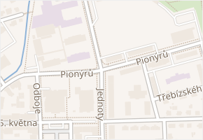 Jednoty v obci Sokolov - mapa ulice