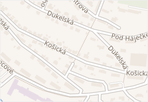 Košická v obci Sokolov - mapa ulice