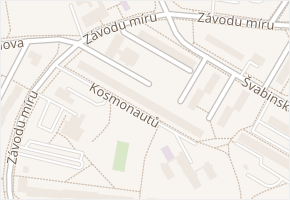Kosmonautů v obci Sokolov - mapa ulice
