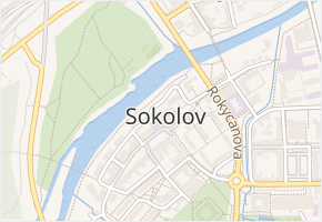 Kostelní v obci Sokolov - mapa ulice