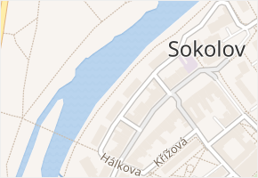 Lidické nábřeží v obci Sokolov - mapa ulice