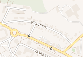 Mičurinova v obci Sokolov - mapa ulice