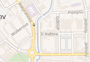 nábřeží Petra Bezruče v obci Sokolov - mapa ulice