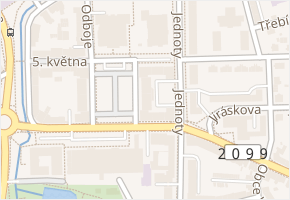 nám. Budovatelů v obci Sokolov - mapa ulice