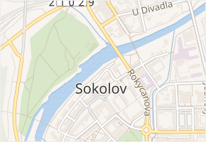 nám. Jana Žižky v obci Sokolov - mapa ulice