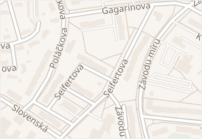 Seifertova v obci Sokolov - mapa ulice