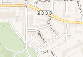 Slezská v obci Sokolov - mapa ulice