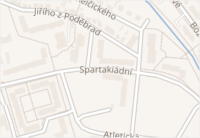 Spartakiádní v obci Sokolov - mapa ulice