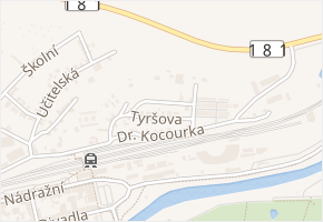 Tyršova v obci Sokolov - mapa ulice
