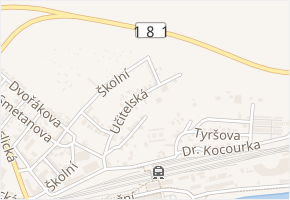 Učitelská v obci Sokolov - mapa ulice