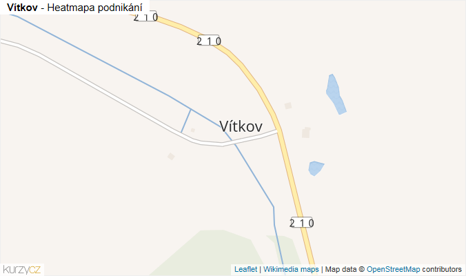 Mapa Vítkov - Firmy v části obce.