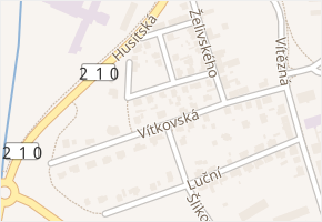 Vítkovská v obci Sokolov - mapa ulice
