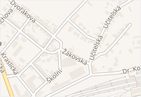 Žákovská v obci Sokolov - mapa ulice