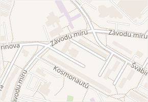 Závodu míru v obci Sokolov - mapa ulice
