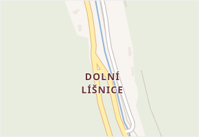 Dolní Líšnice v obci Solenice - mapa části obce