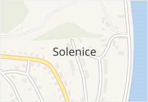 Solenice v obci Solenice - mapa části obce