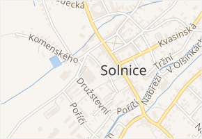Barvířská v obci Solnice - mapa ulice