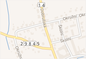 Dobrušská v obci Solnice - mapa ulice