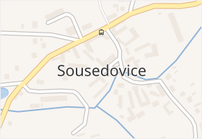 Sousedovice v obci Sousedovice - mapa části obce
