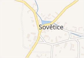 Sovětice v obci Sovětice - mapa části obce