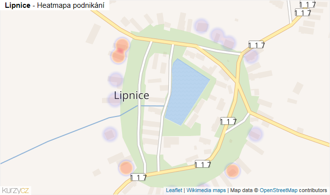 Mapa Lipnice - Firmy v části obce.