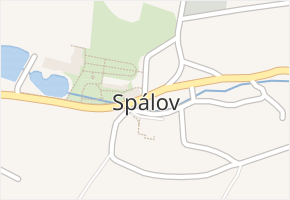 Spálov v obci Spálov - mapa části obce