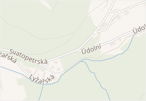 Svatopetrská v obci Špindlerův Mlýn - mapa ulice