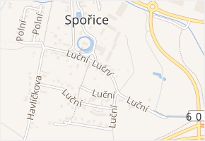 Luční v obci Spořice - mapa ulice