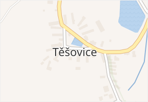 Těšovice v obci Srbice - mapa části obce