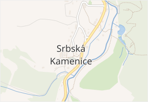 Srbská Kamenice v obci Srbská Kamenice - mapa části obce