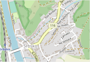 Svatojanská v obci Srbsko - mapa ulice