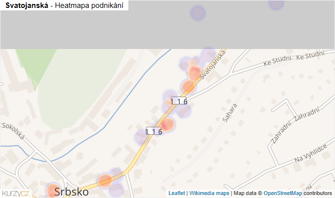 Mapa Svatojanská - Firmy v ulici.