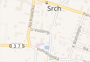 U Vodárny v obci Srch - mapa ulice