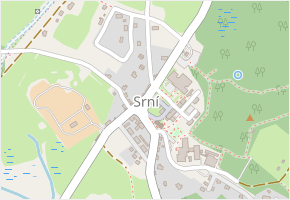 Údolí v obci Srní - mapa ulice