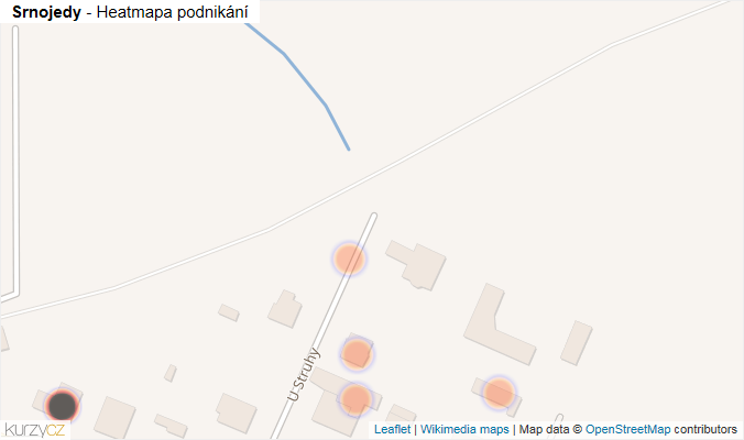 Mapa Srnojedy - Firmy v obci.