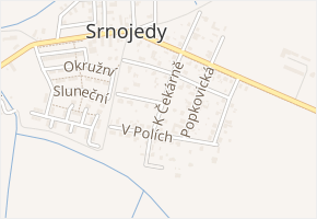 K Čekárně v obci Srnojedy - mapa ulice