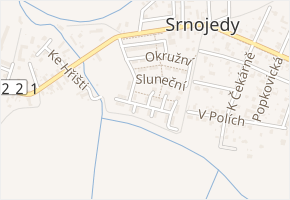 Na Hrázi v obci Srnojedy - mapa ulice