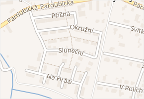 Sluneční v obci Srnojedy - mapa ulice