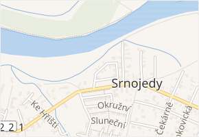 Sportovní v obci Srnojedy - mapa ulice