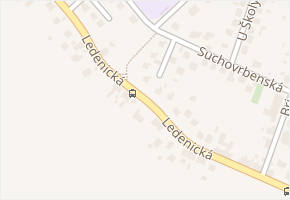 Ledenická v obci Srubec - mapa ulice
