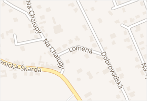 Lomená v obci Srubec - mapa ulice