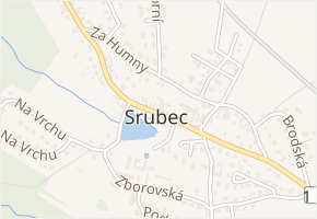 Na Hrázi v obci Srubec - mapa ulice