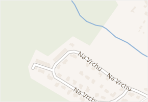 Na Vrchu v obci Srubec - mapa ulice