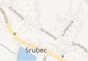 Za Humny v obci Srubec - mapa ulice